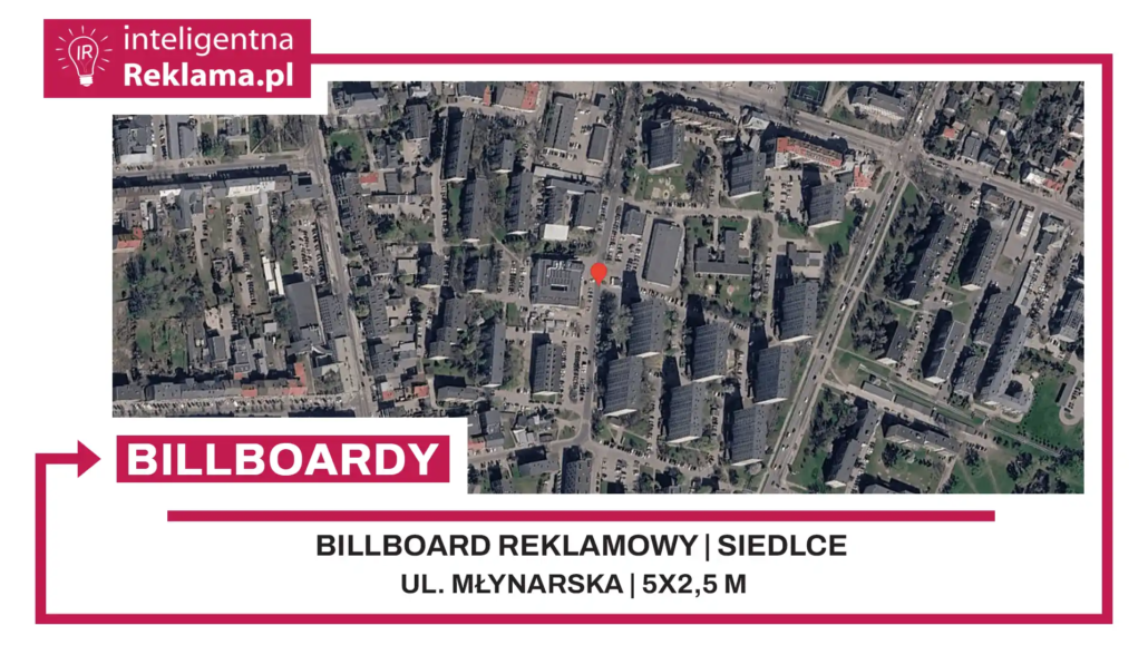 Lokalizacja reklamowa w Siedlce przy ul. Młynarska - powierzchnia 12,5 m²