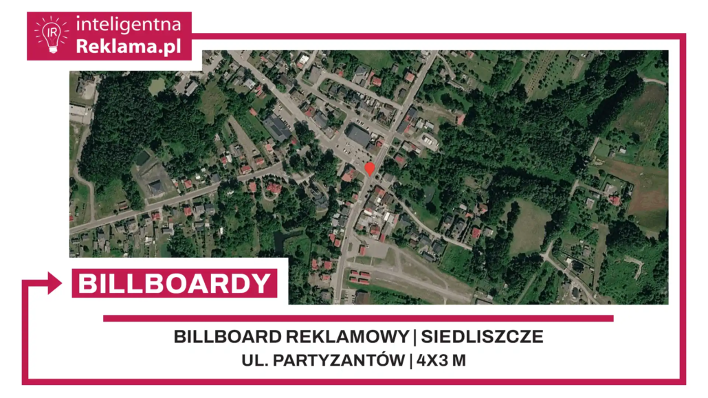 Lokalizacja reklamowa w Siedliszcze przy ul. Partyzantów - powierzchnia 12 m²