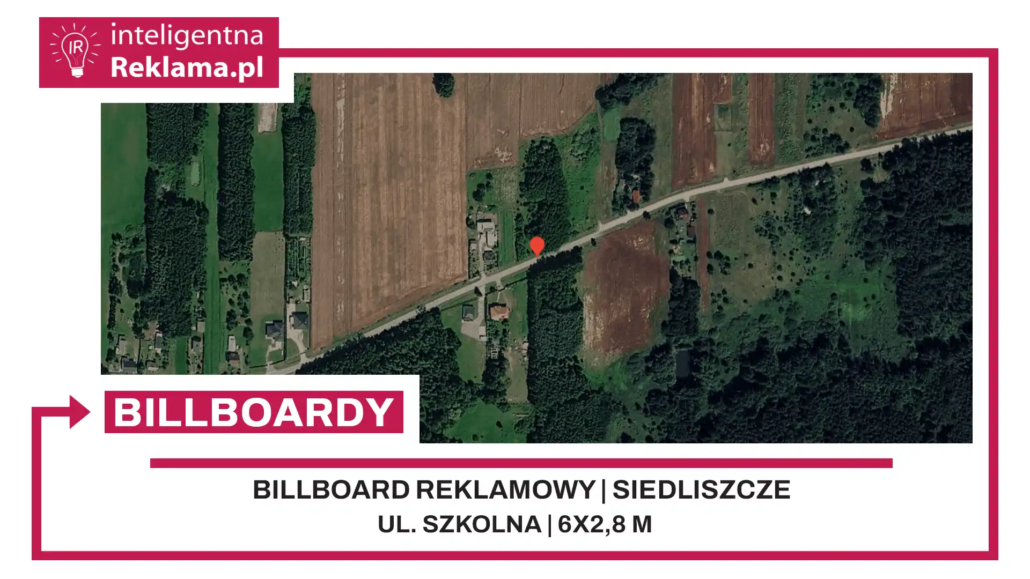 Lokalizacja reklamowa w Siedliszcze przy ul. Szkolna - powierzchnia 16,8 m²