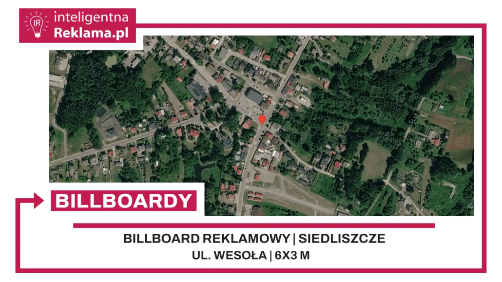 Lokalizacja reklamowa w Siedliszcze przy ul. Wesoła - powierzchnia 18 m²