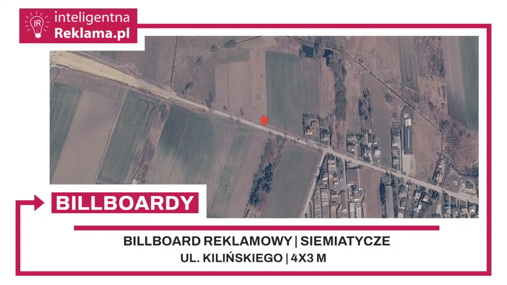 Lokalizacja reklamowa w Siemiatycze przy ul. Kilińskiego - powierzchnia 12 m²