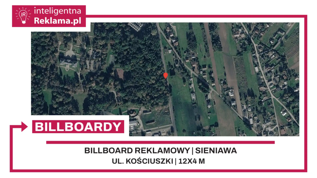 Lokalizacja reklamowa w Sieniawa przy ul. Kościuszki - powierzchnia 48 m²