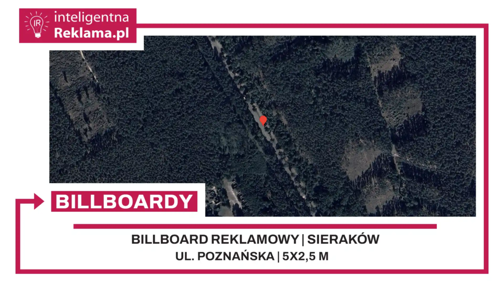 Lokalizacja reklamowa w Sieraków przy ul. ul. Poznańska - powierzchnia 12,5 m²