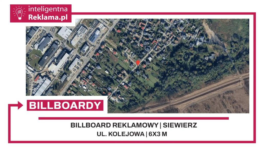 Lokalizacja reklamowa w Siewierz przy ul. Kolejowa - powierzchnia 18 m²