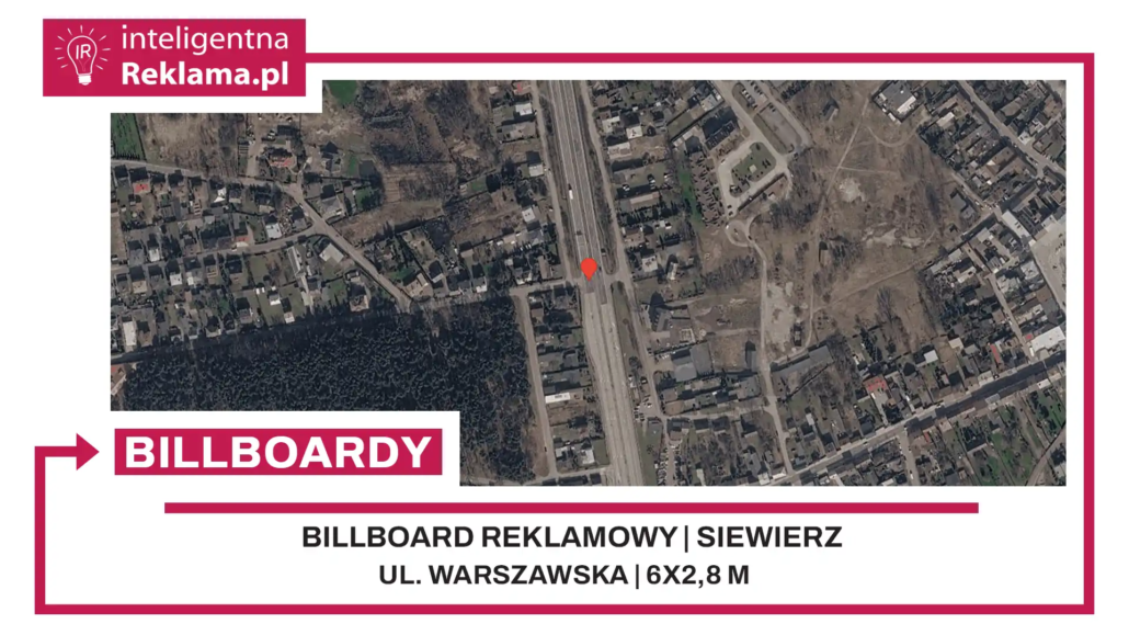 Lokalizacja reklamowa w Siewierz przy ul. ul. Warszawska - powierzchnia 16,8 m²