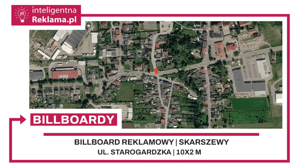 Lokalizacja reklamowa w Skarszewy przy ul. Starogardzka - powierzchnia 20 m²