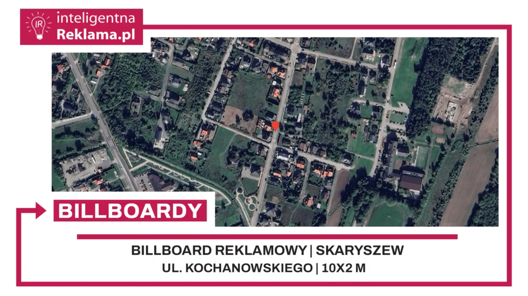 Lokalizacja reklamowa w Skaryszew przy ul. Kochanowskiego - powierzchnia 20 m²