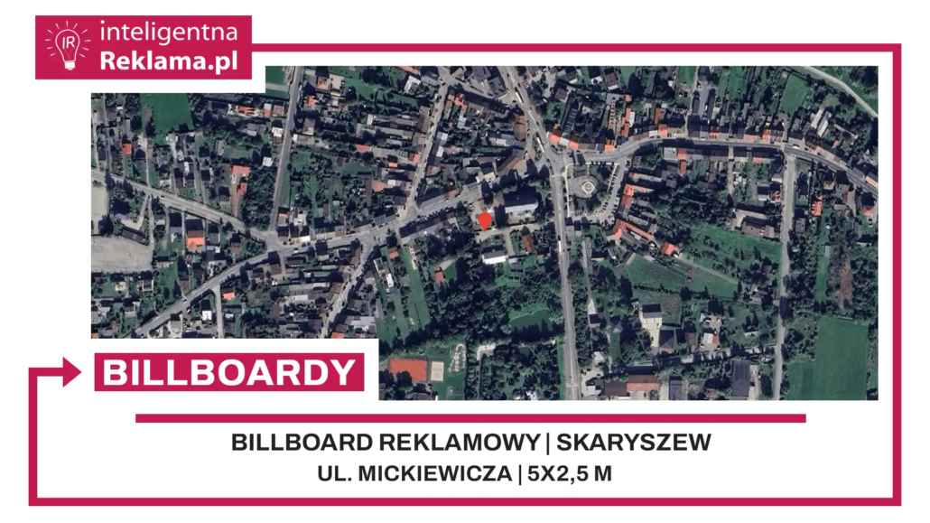 Lokalizacja reklamowa w Skaryszew przy ul. Mickiewicza - powierzchnia 12,5 m²