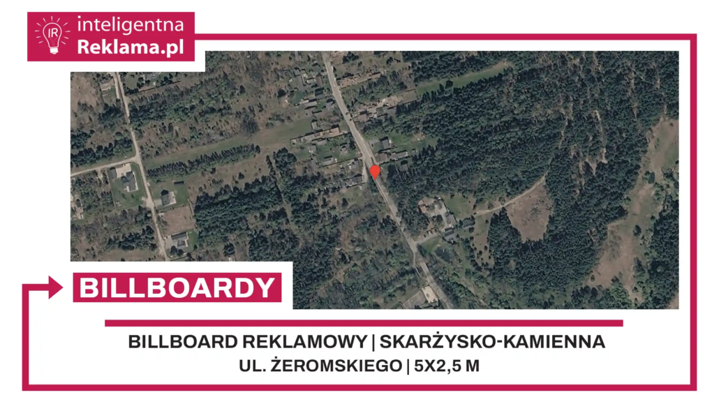Lokalizacja reklamowa w Skarżysko-Kamienna przy ul. Żeromskiego - powierzchnia 12,5 m²