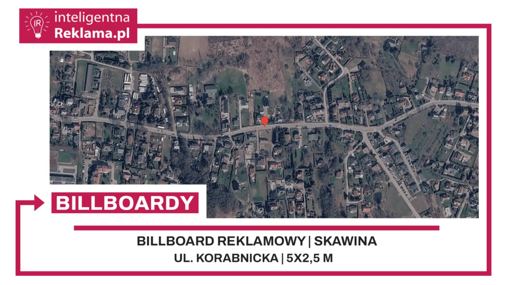 Lokalizacja reklamowa w Skawina przy ul. Korabnicka - powierzchnia 12,5 m²