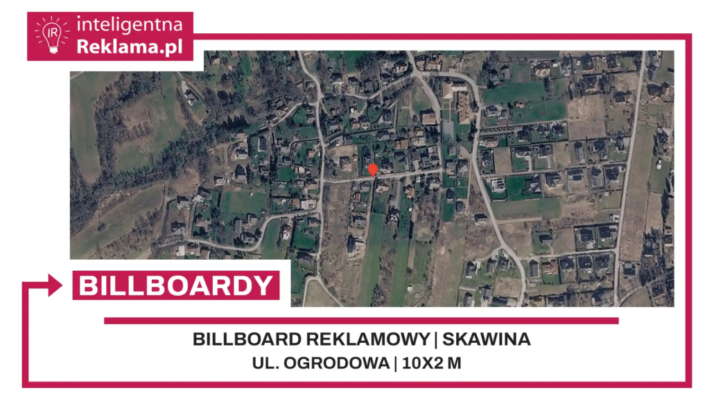 Lokalizacja reklamowa w Skawina przy ul. Ogrodowa - powierzchnia 20 m²