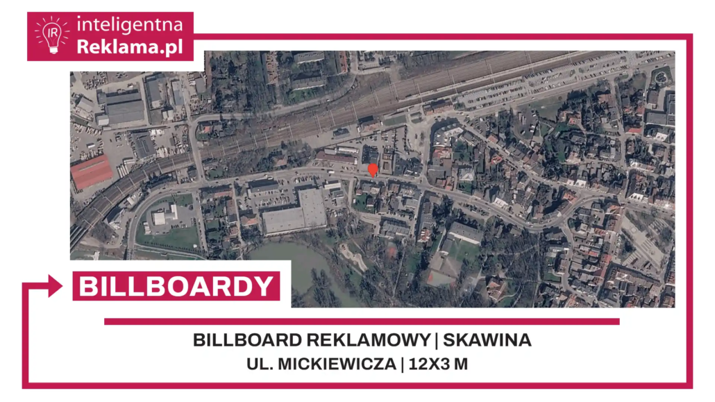 Lokalizacja reklamowa w Skawina przy ul. ul. Mickiewicza - powierzchnia 36 m²