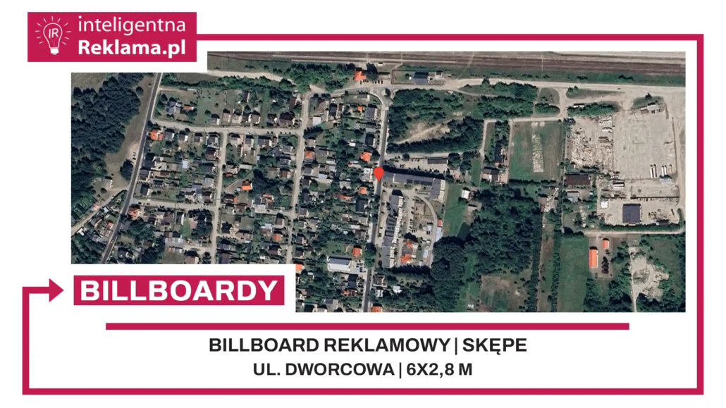 Lokalizacja reklamowa w Skępe przy ul. Dworcowa - powierzchnia 16,8 m²