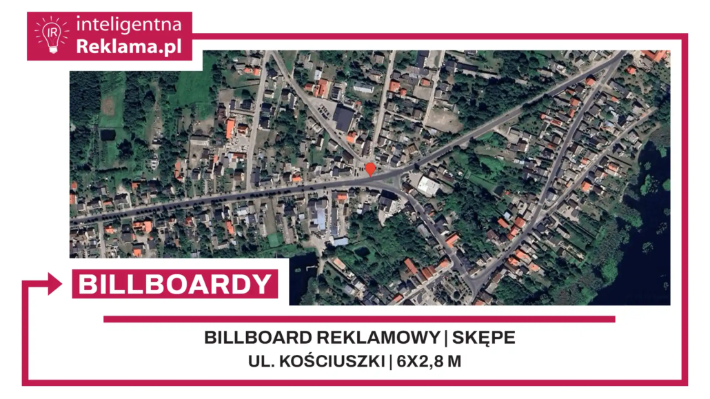 Lokalizacja reklamowa w Skępe przy ul. ul. Kościuszki - powierzchnia 16,8 m²
