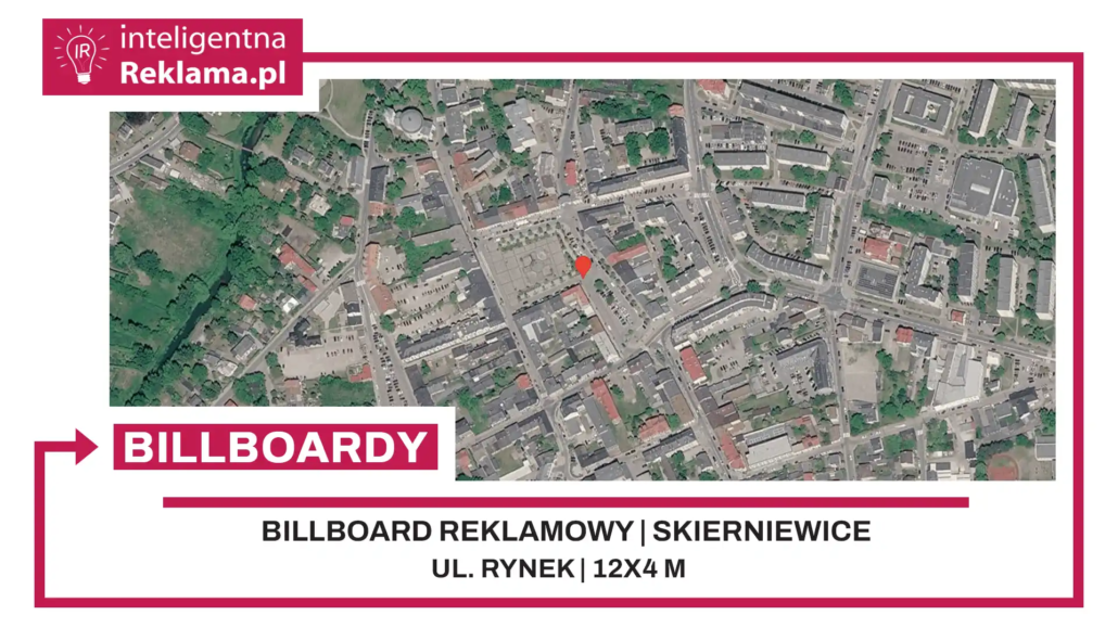 Lokalizacja reklamowa w Skierniewice przy ul. Rynek - powierzchnia 48 m²