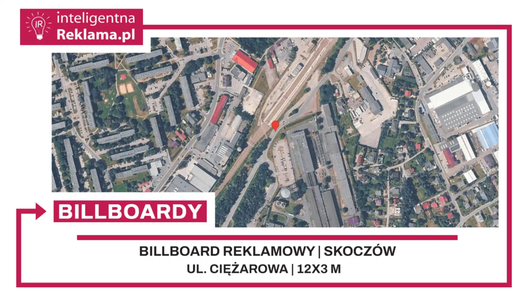 Lokalizacja reklamowa w Skoczów przy ul. Ciężarowa - powierzchnia 36 m²