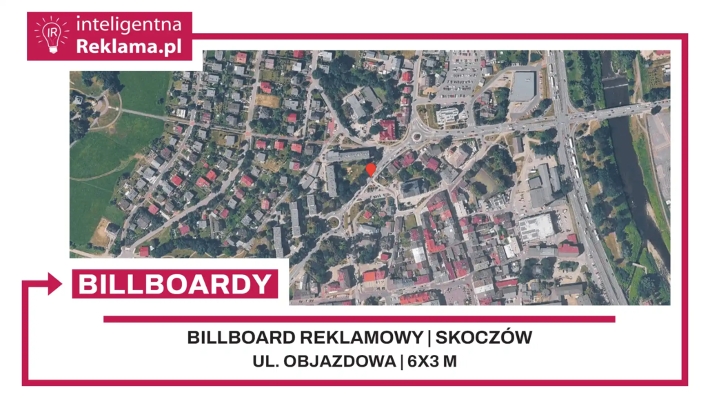 Lokalizacja reklamowa w Skoczów przy ul. ul. Objazdowa - powierzchnia 18 m²