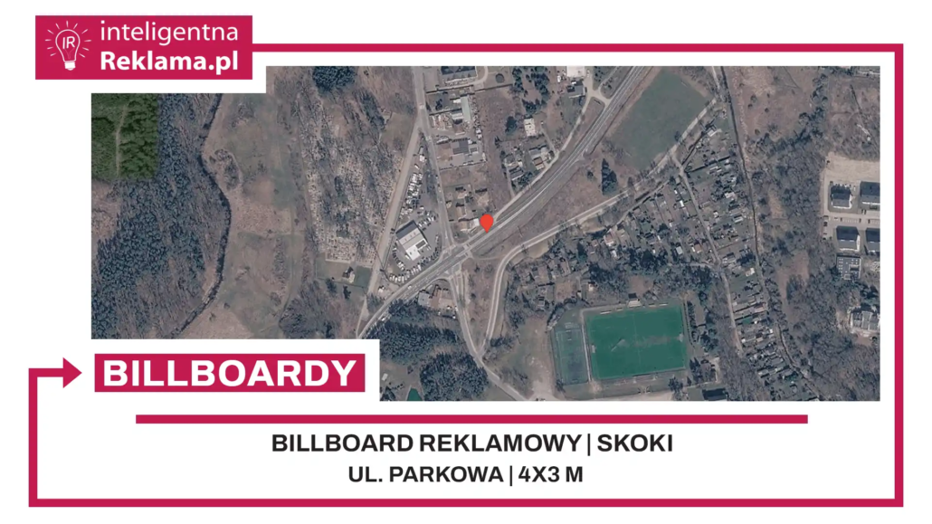 Lokalizacja reklamowa w Skoki przy ul. Parkowa - powierzchnia 12 m²