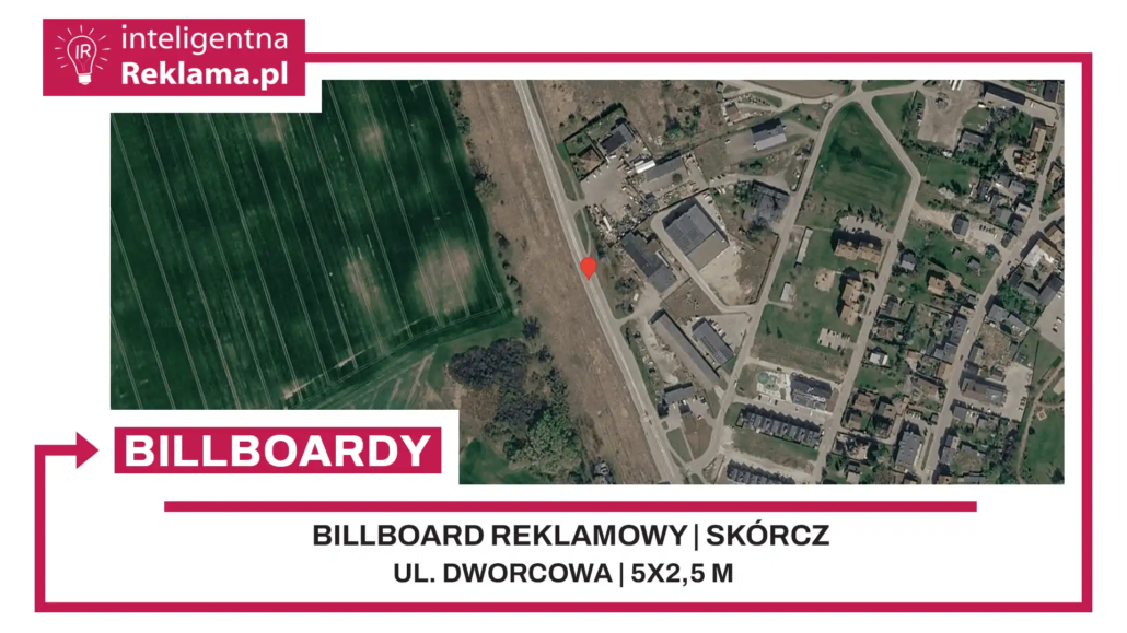 Lokalizacja reklamowa w Skórcz przy ul. ul. Dworcowa - powierzchnia 12,5 m²