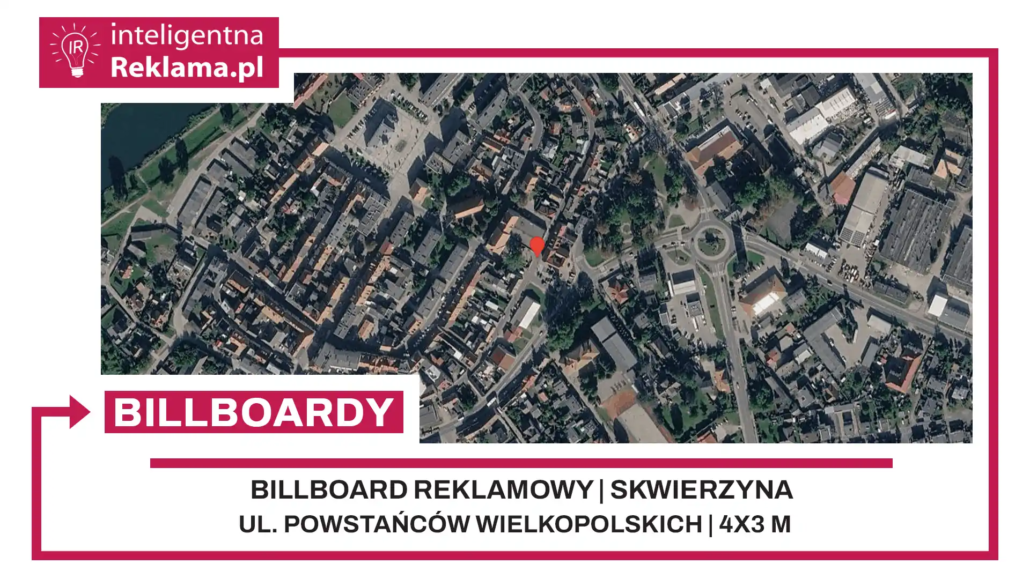 Lokalizacja reklamowa w Skwierzyna przy ul. Powstańców Wielkopolskich - powierzchnia 12 m²
