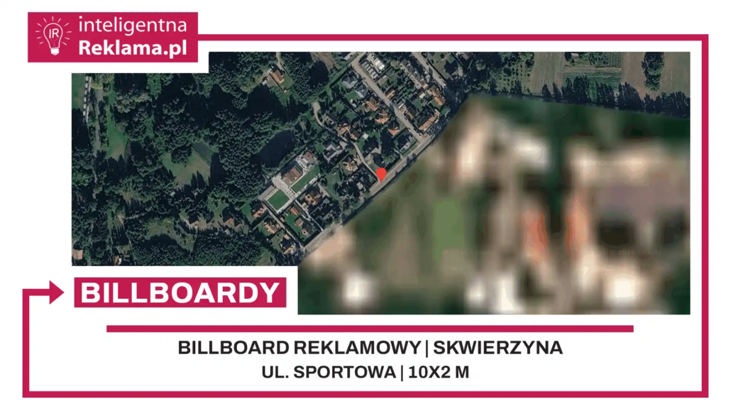 Lokalizacja reklamowa w Skwierzyna przy ul. Sportowa - powierzchnia 20 m²