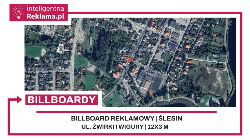 Lokalizacja reklamowa w Ślesin przy ul. ul. Żwirki i Wigury - powierzchnia 36 m²