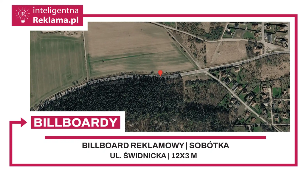 Lokalizacja reklamowa w Sobótka przy ul. ul. Świdnicka - powierzchnia 36 m²