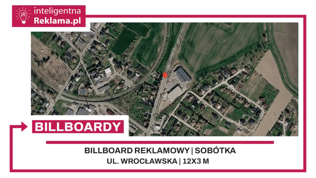 Lokalizacja reklamowa w Sobótka przy ul. Wrocławska - powierzchnia 36 m²