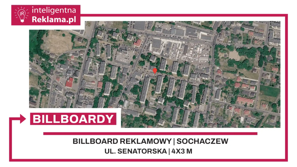 Lokalizacja reklamowa w Sochaczew przy ul. Senatorska - powierzchnia 12 m²