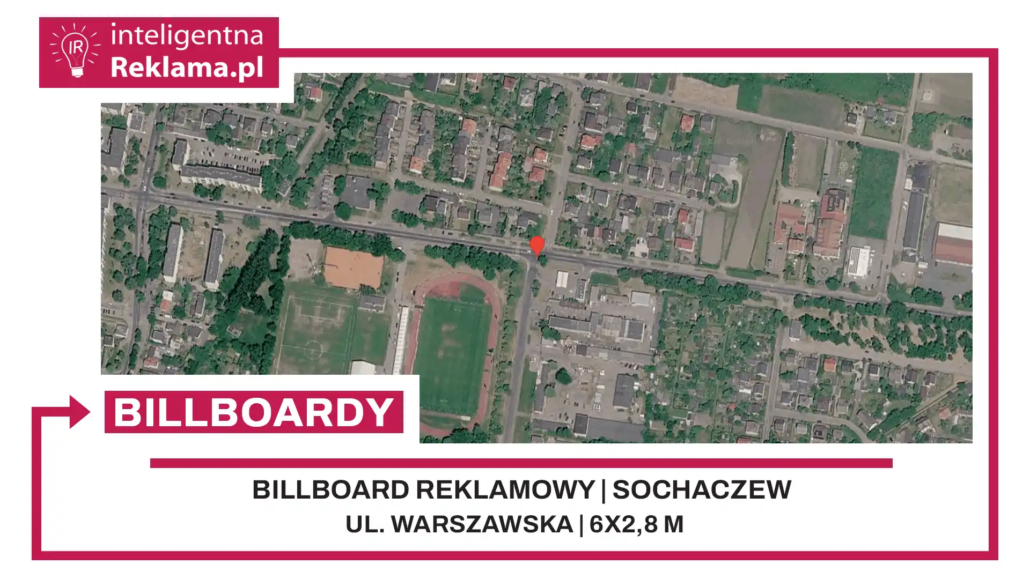 Lokalizacja reklamowa w Sochaczew przy ul. ul. Warszawska - powierzchnia 16,8 m²