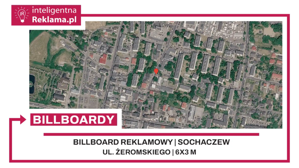 Lokalizacja reklamowa w Sochaczew przy ul. Żeromskiego - powierzchnia 18 m²