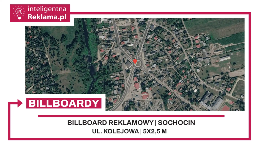 Lokalizacja reklamowa w Sochocin przy ul. Kolejowa - powierzchnia 12,5 m²