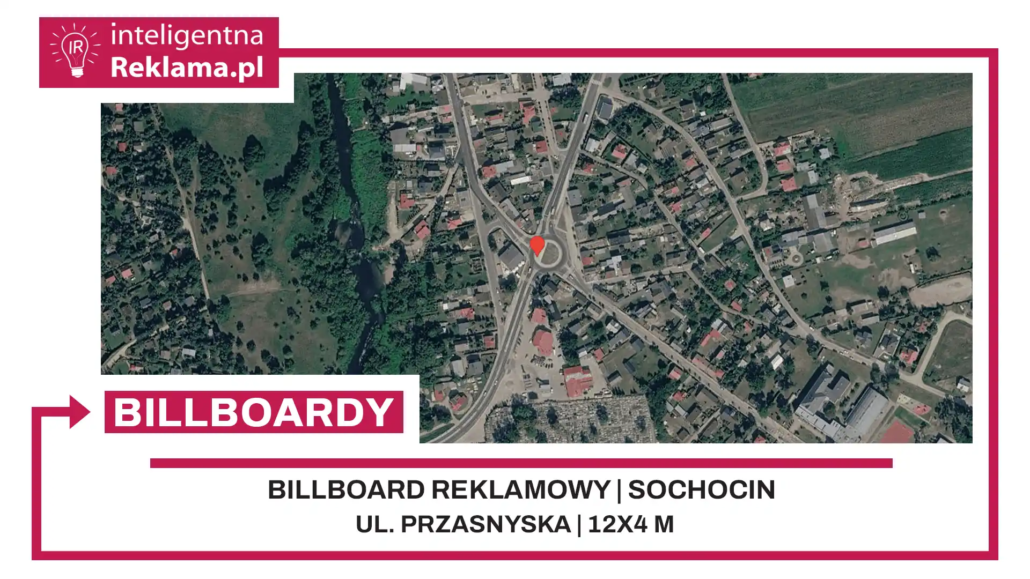 Lokalizacja reklamowa w Sochocin przy ul. Przasnyska - powierzchnia 48 m²