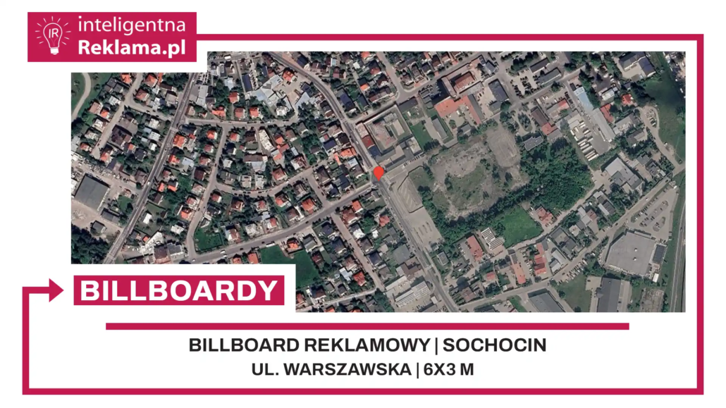Lokalizacja reklamowa w Sochocin przy ul. Warszawska - powierzchnia 18 m²