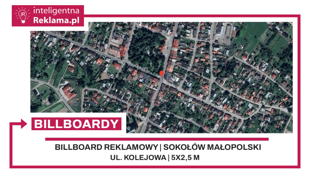 Lokalizacja reklamowa w Sokołów Małopolski przy ul. Kolejowa - powierzchnia 12,5 m²