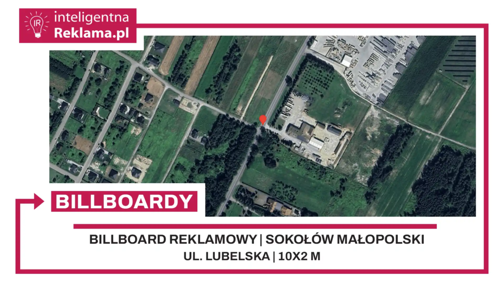 Lokalizacja reklamowa w Sokołów Małopolski przy ul. ul. Lubelska - powierzchnia 20 m²