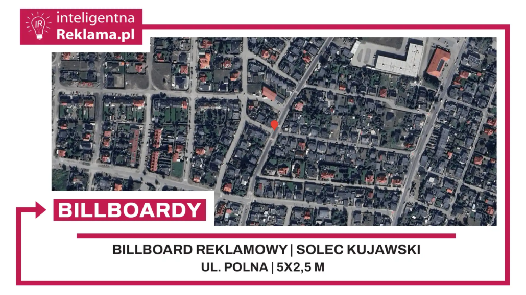 Lokalizacja reklamowa w Solec Kujawski przy ul. Polna - powierzchnia 12,5 m²