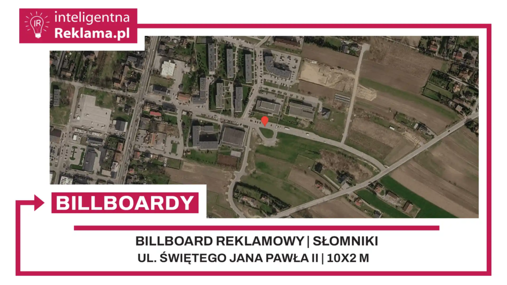 Lokalizacja reklamowa w Słomniki przy ul. Świętego Jana Pawła II - powierzchnia 20 m²