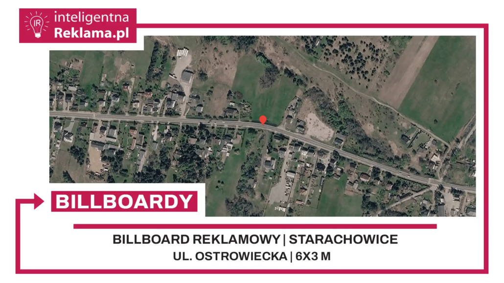 Lokalizacja reklamowa w Starachowice przy ul. Ostrowiecka - powierzchnia 18 m²