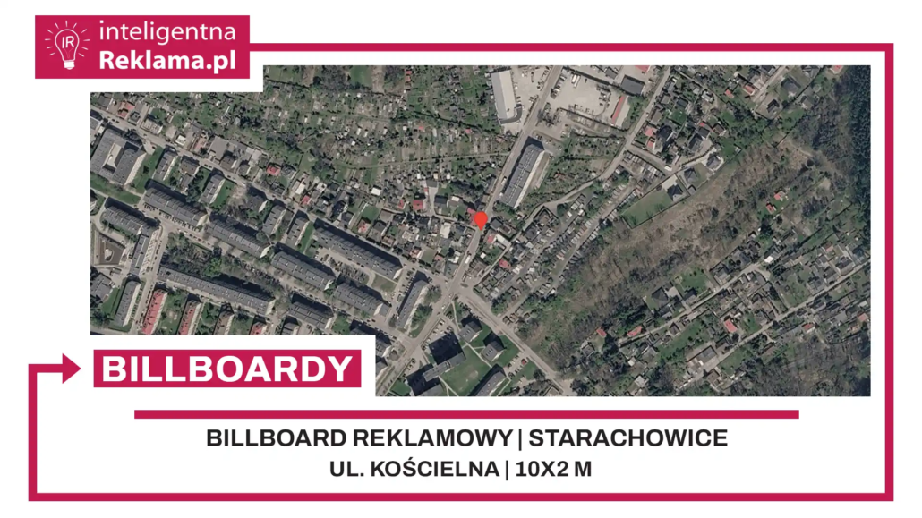 Lokalizacja reklamowa w Starachowice przy ul. ul. Kościelna - powierzchnia 20 m²