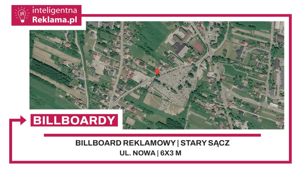 Lokalizacja reklamowa w Stary Sącz przy ul. Nowa - powierzchnia 18 m²