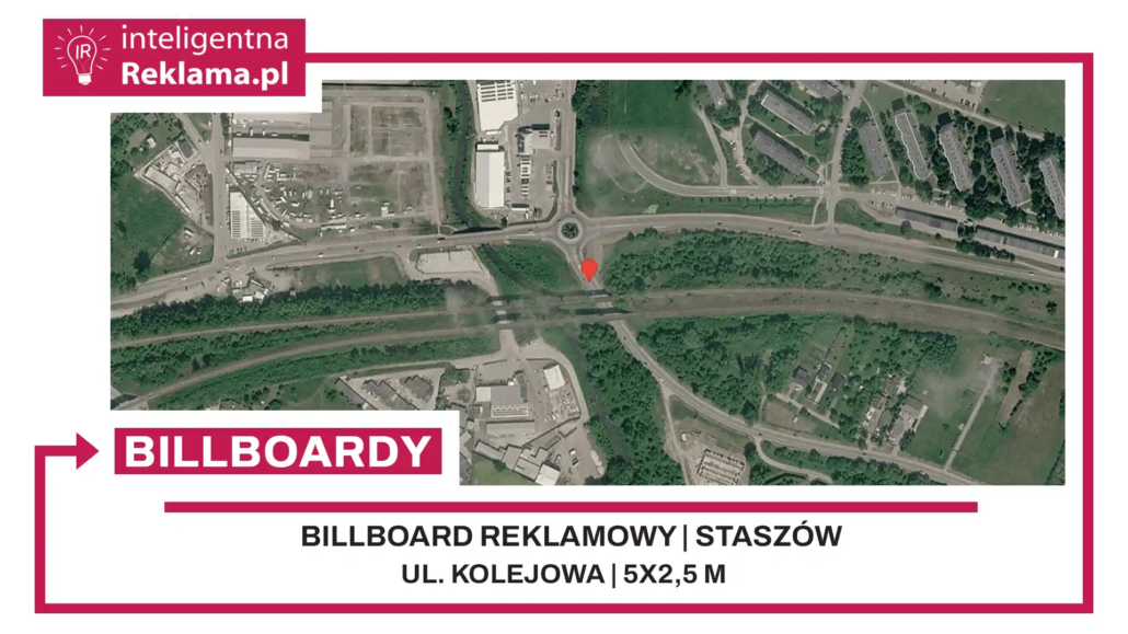 Lokalizacja reklamowa w Staszów przy ul. Kolejowa - powierzchnia 12,5 m²