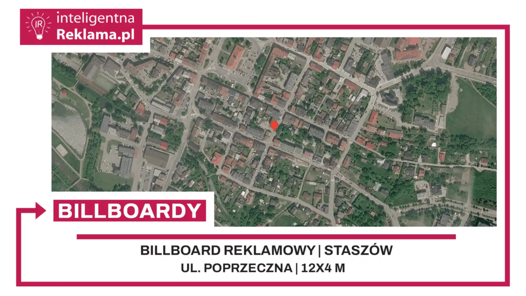 Lokalizacja reklamowa w Staszów przy ul. Poprzeczna - powierzchnia 48 m²