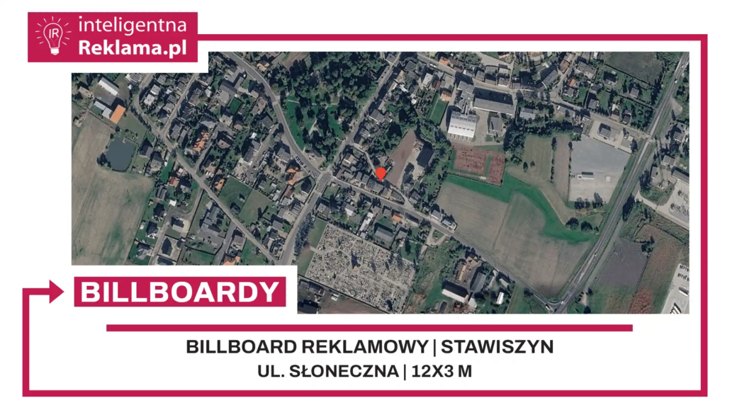 Lokalizacja reklamowa w Stawiszyn przy ul. Słoneczna - powierzchnia 36 m²