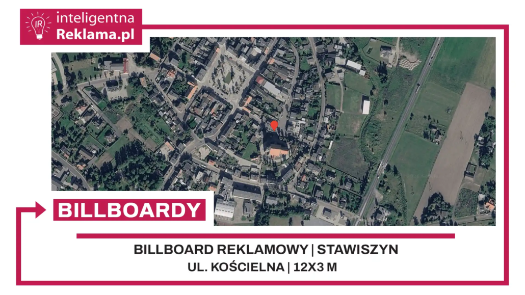 Lokalizacja reklamowa w Stawiszyn przy ul. ul. Kościelna - powierzchnia 36 m²