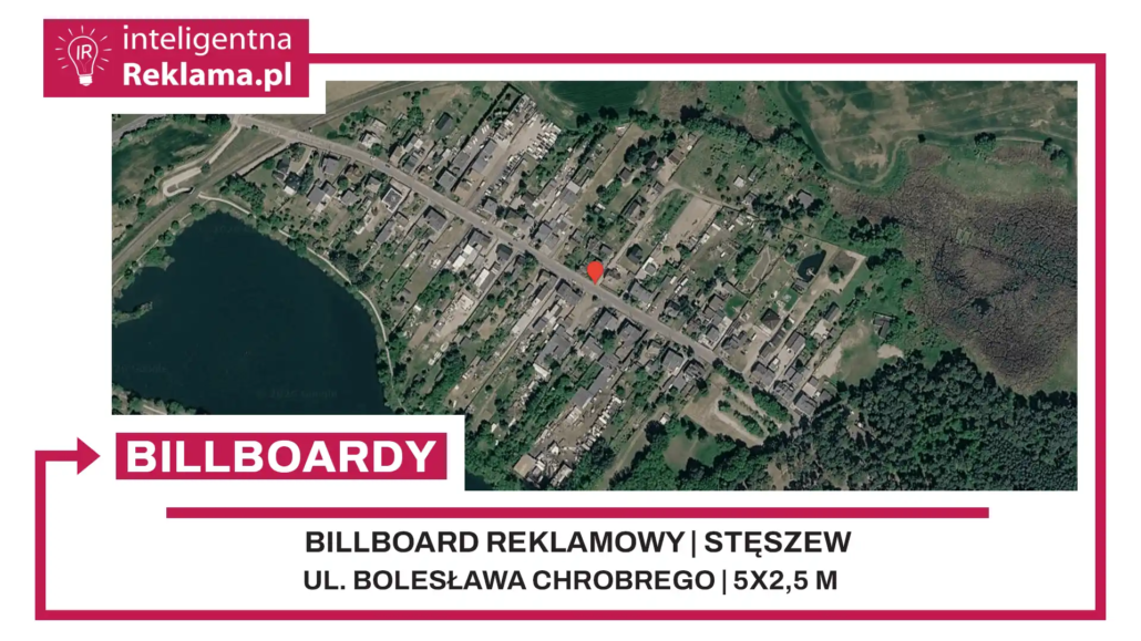 Lokalizacja reklamowa w Stęszew przy ul. Bolesława Chrobrego - powierzchnia 12,5 m²