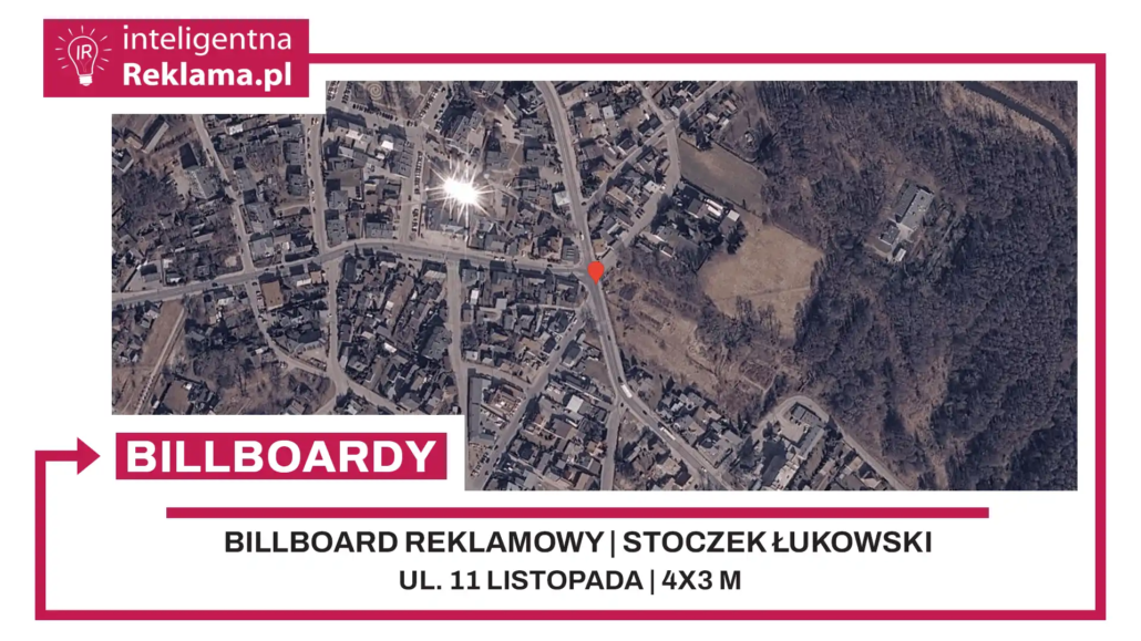 Lokalizacja reklamowa w Stoczek Łukowski przy ul. 11 listopada - powierzchnia 12 m²