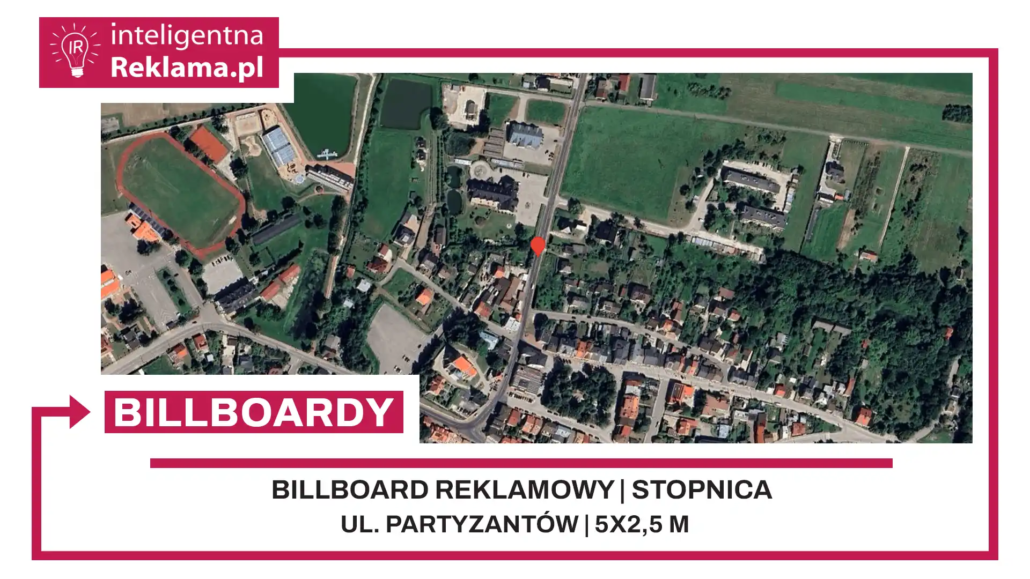 Lokalizacja reklamowa w Stopnica przy ul. Partyzantów - powierzchnia 12,5 m²