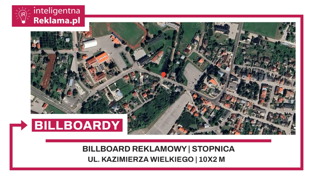 Lokalizacja reklamowa w Stopnica przy ul. ul. Kazimierza Wielkiego - powierzchnia 20 m²