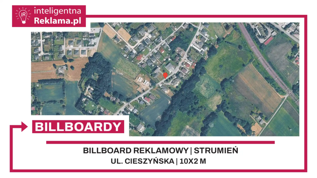Lokalizacja reklamowa w Strumień przy ul. Cieszyńska - powierzchnia 20 m²